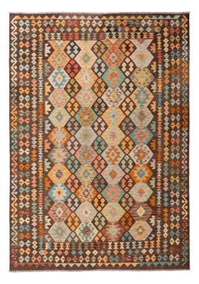 Kelim Carpet - Splash - 297 x 205 cm - flerfarvet