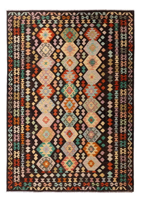 Kelim Carpet - Splash - 290 x 203 cm - flerfarvet
