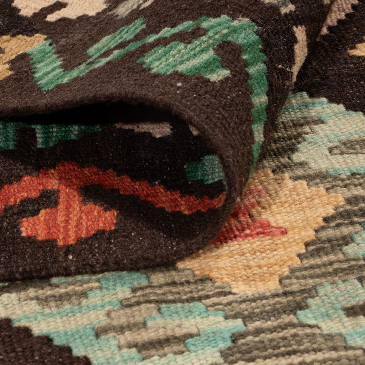 Kelim Carpet - Splash - 290 x 203 cm - flerfarvet