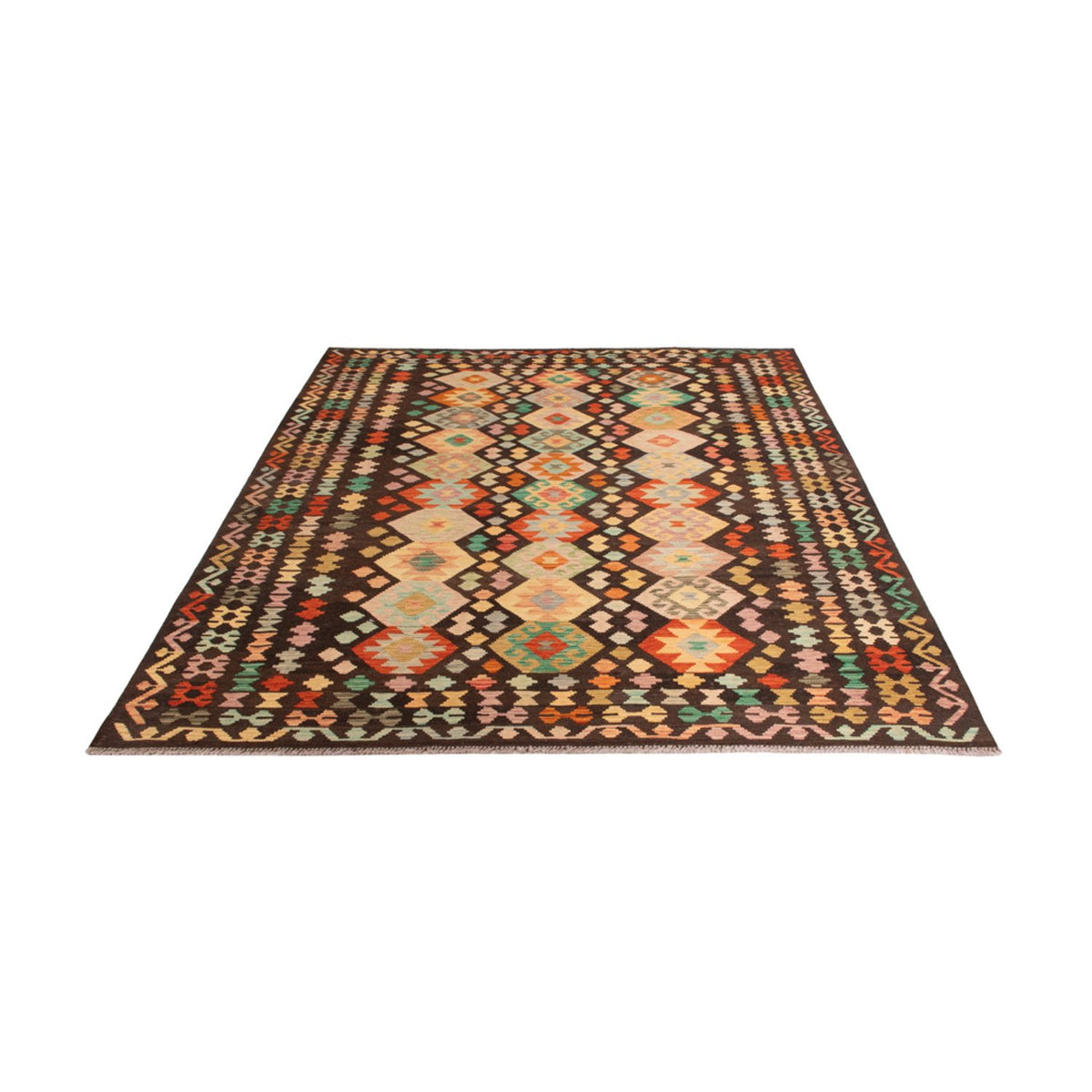 Kelim Carpet - Splash - 290 x 203 cm - flerfarvet