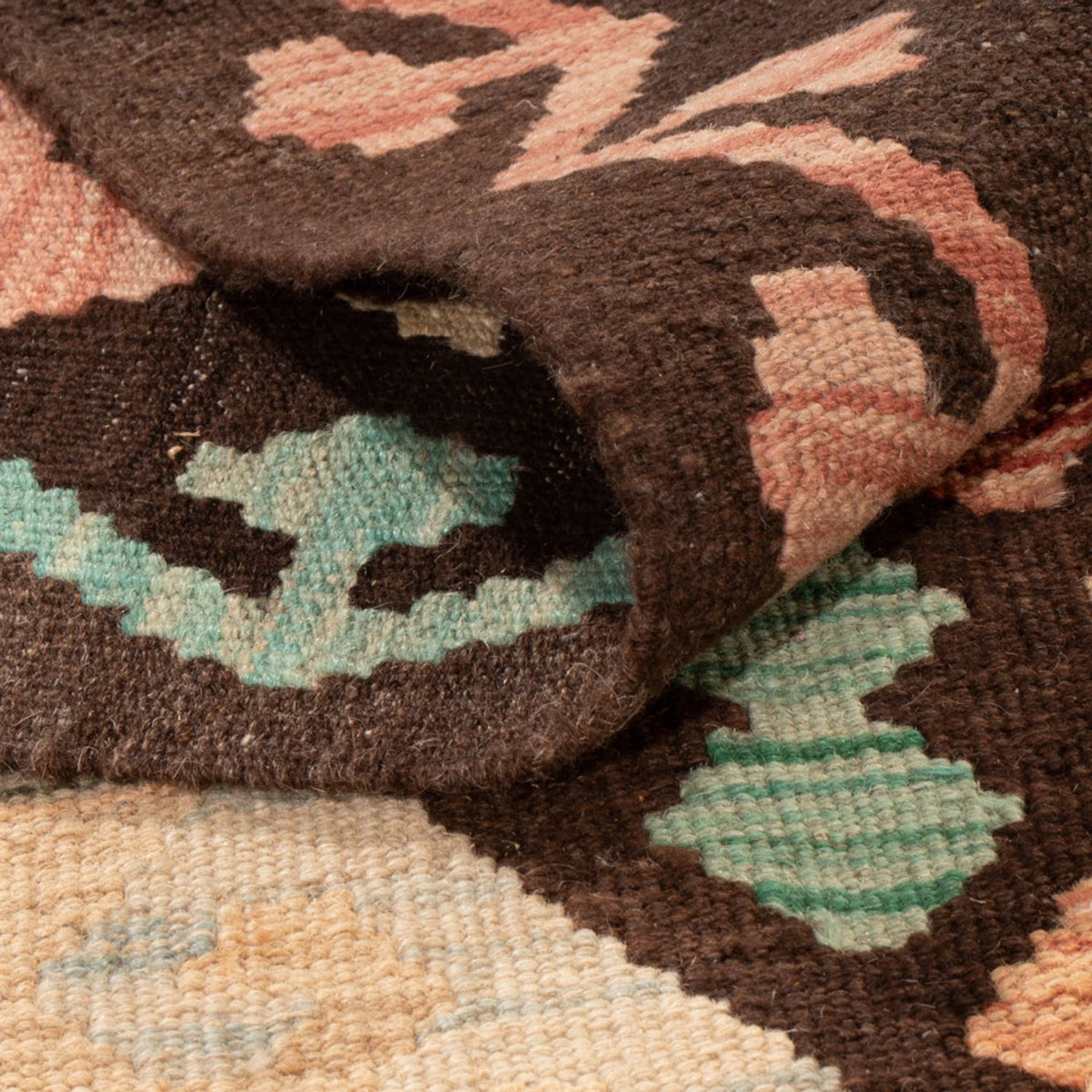 Kelim Carpet - Splash - 299 x 198 cm - flerfarvet