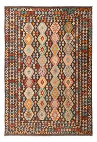 Kelim Carpet - Splash - 301 x 202 cm - flerfarvet
