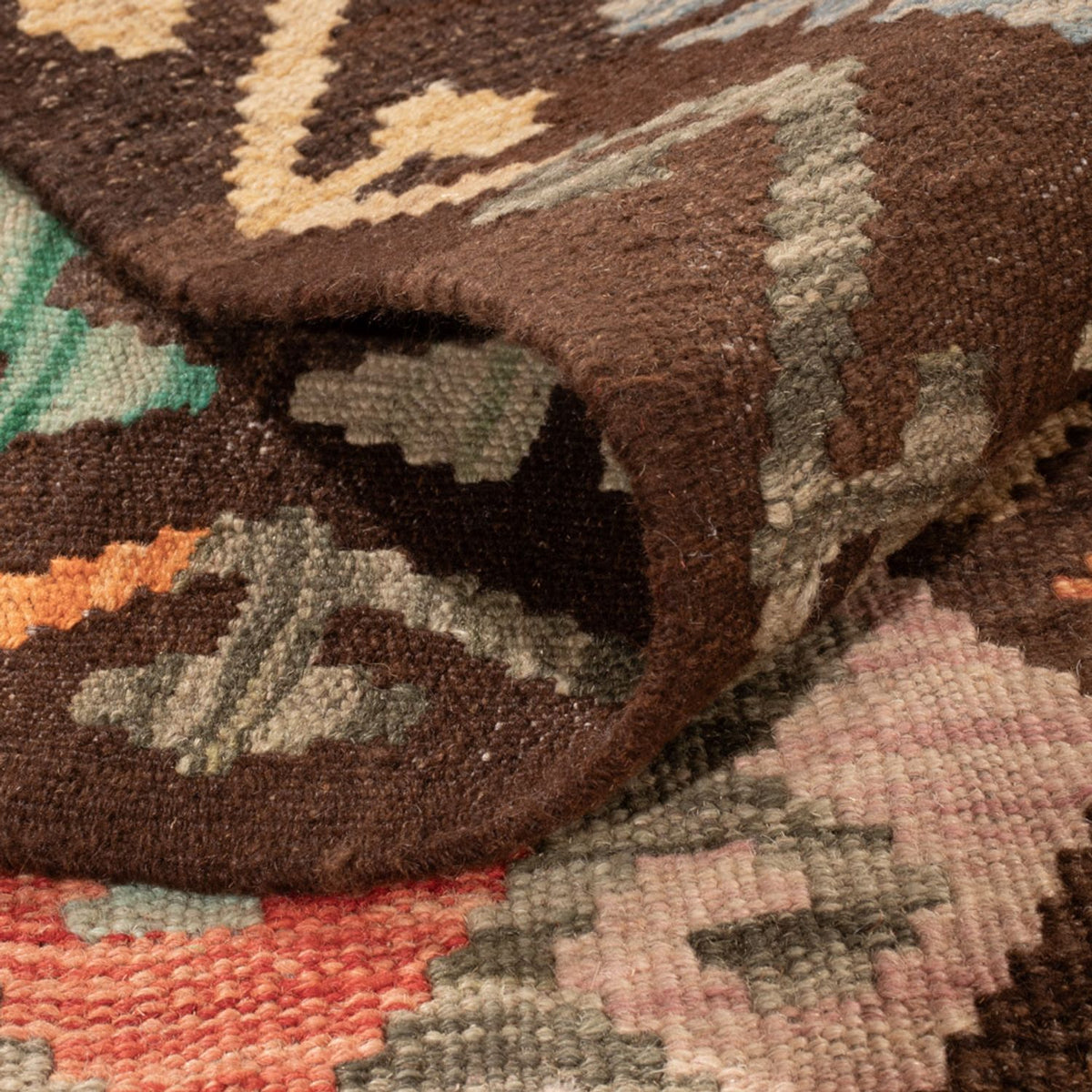 Kelim Carpet - Splash - 290 x 195 cm - flerfarvet