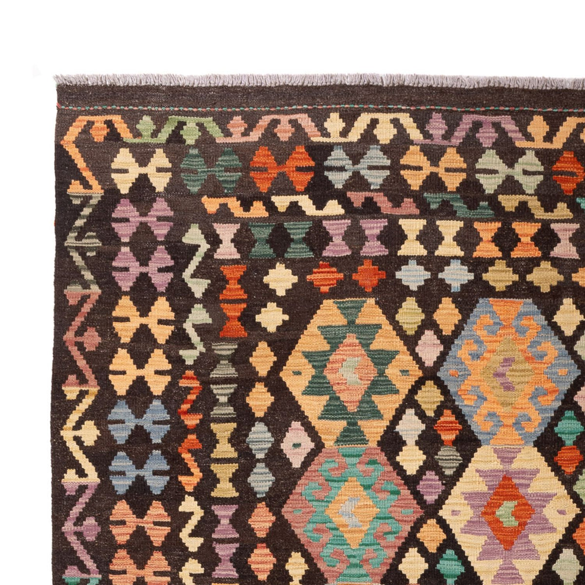 Kelim Carpet - Splash - 298 x 201 cm - flerfarvet