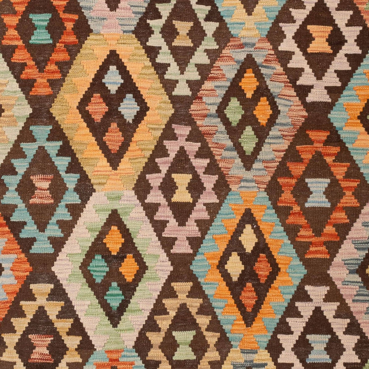 Kelim Carpet - Splash - 299 x 206 cm - flerfarvet