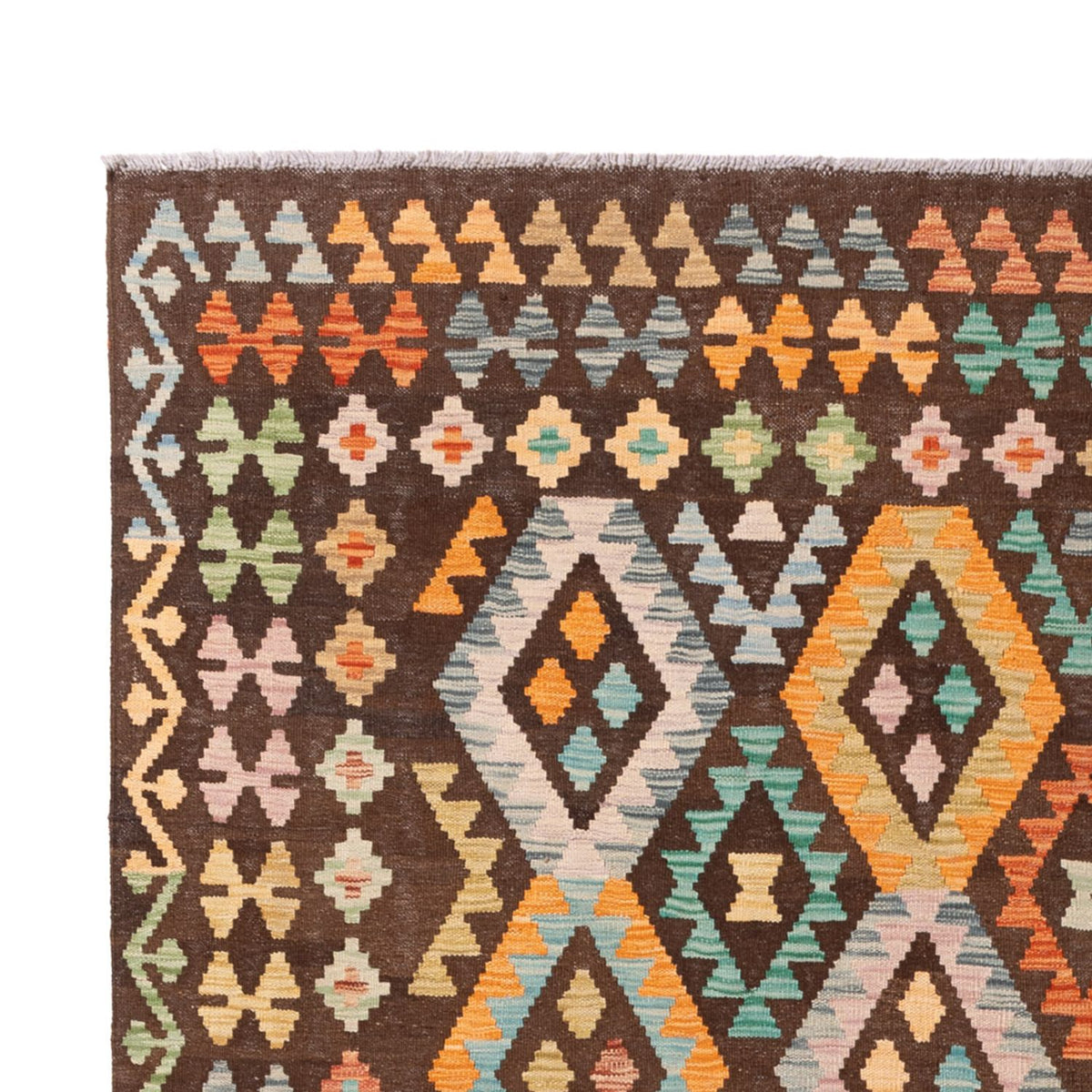 Kelim Carpet - Splash - 299 x 206 cm - flerfarvet