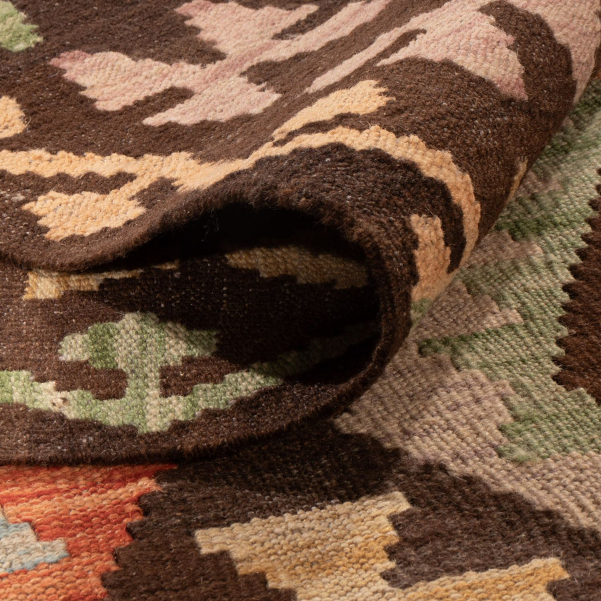 Kelim Carpet - Splash - 299 x 206 cm - flerfarvet