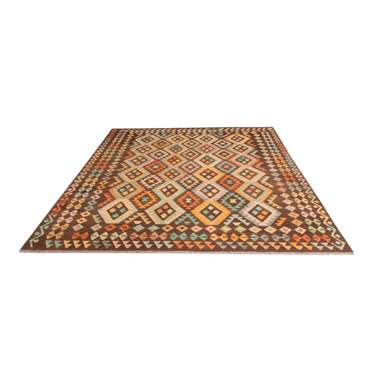 Kelim Carpet - Splash - 299 x 206 cm - flerfarvet