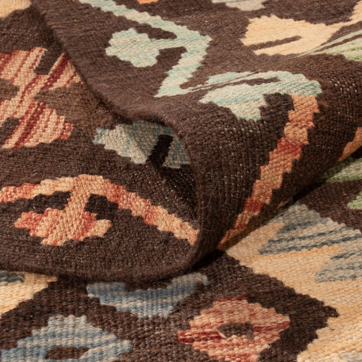 Kelim Carpet - Splash - 301 x 194 cm - flerfarvet