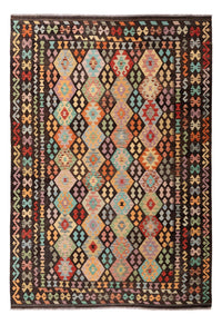 Kelim Carpet - Splash - 296 x 208 cm - flerfarvet