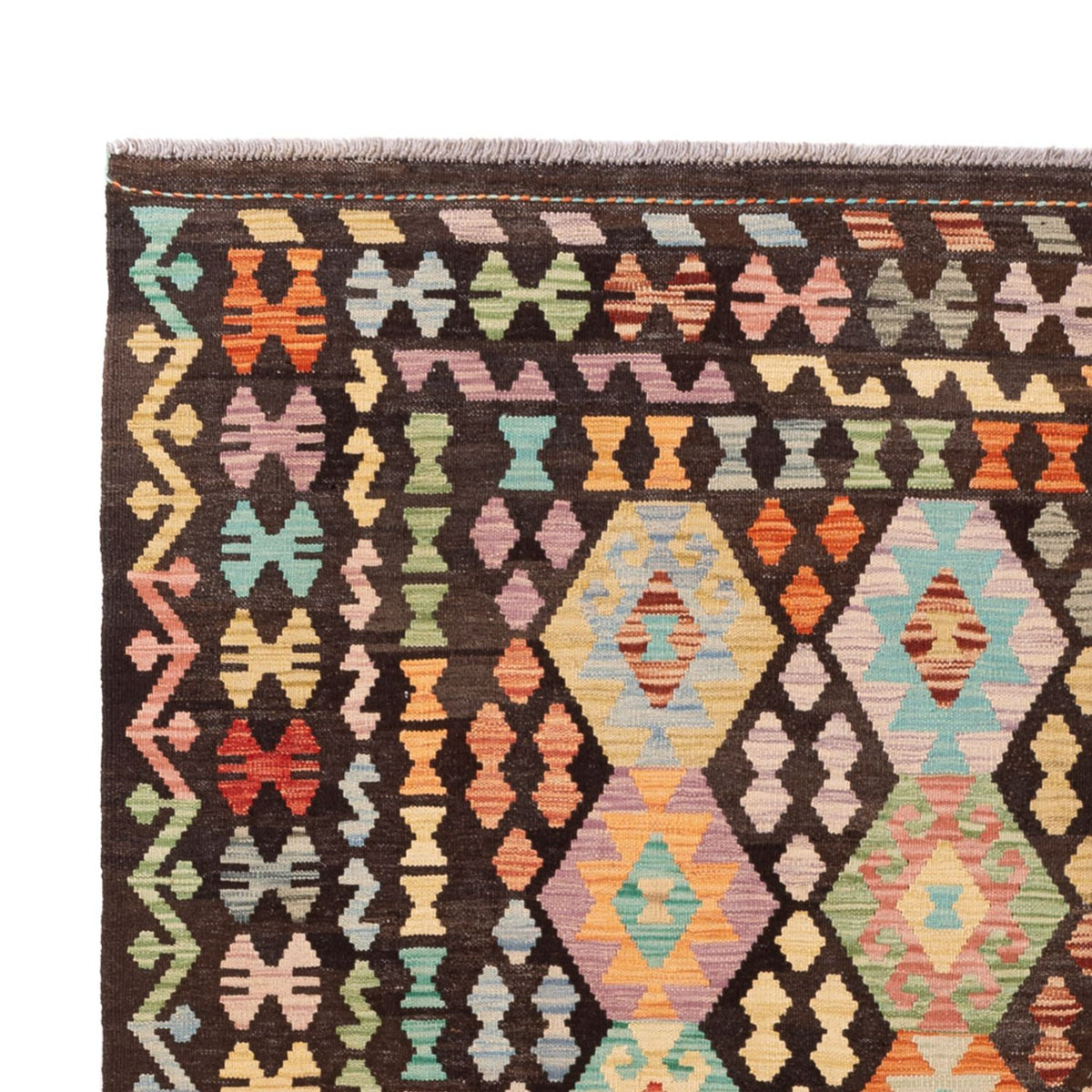 Kelim Carpet - Splash - 296 x 208 cm - flerfarvet