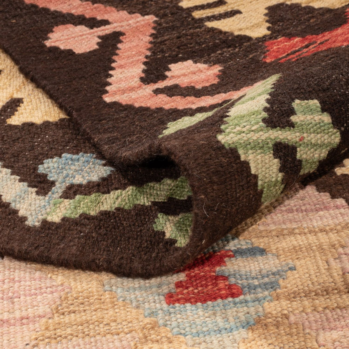 Kelim Carpet - Splash - 296 x 208 cm - flerfarvet