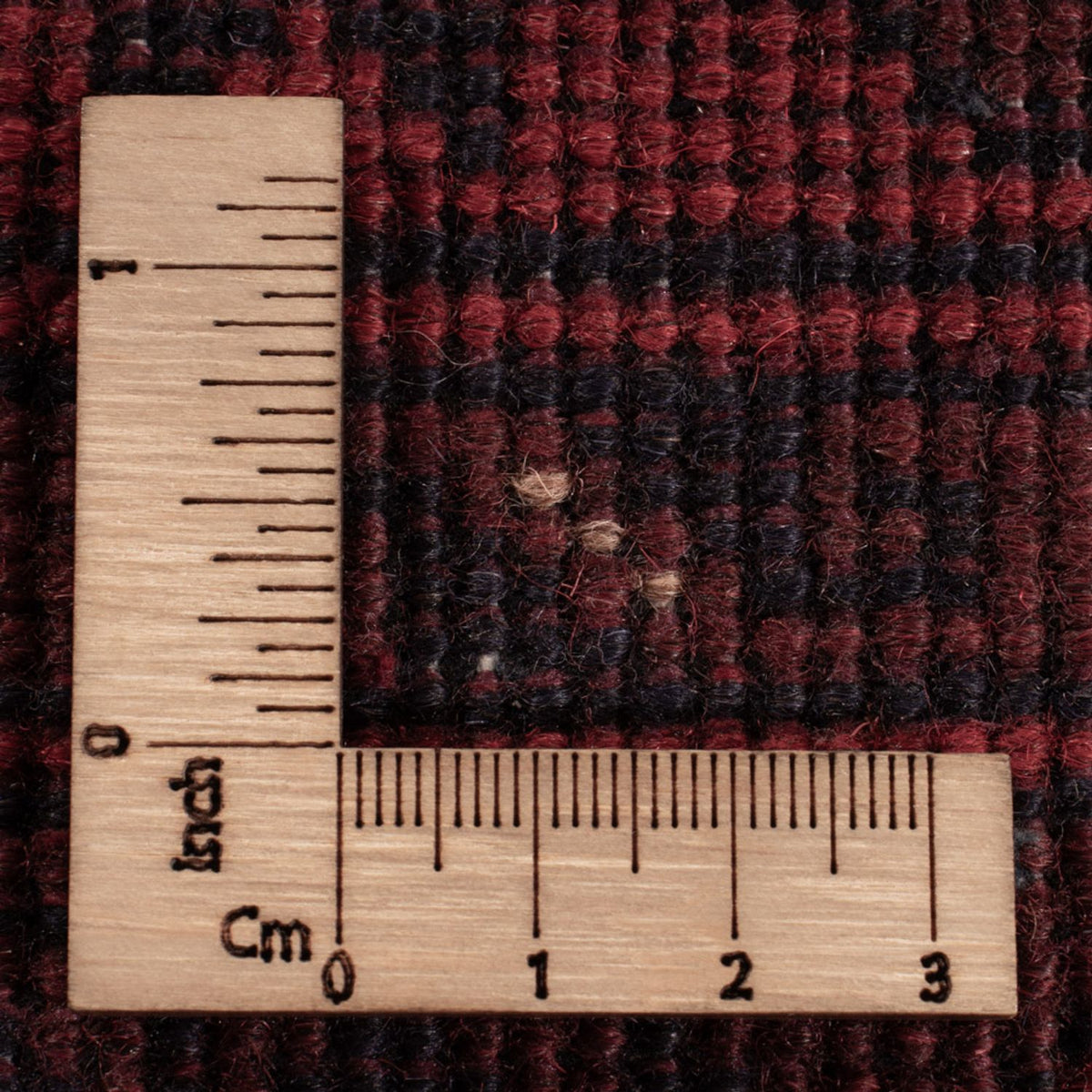 Afghansk tæppe - Kunduz - 193 x 125 cm - mørkerød