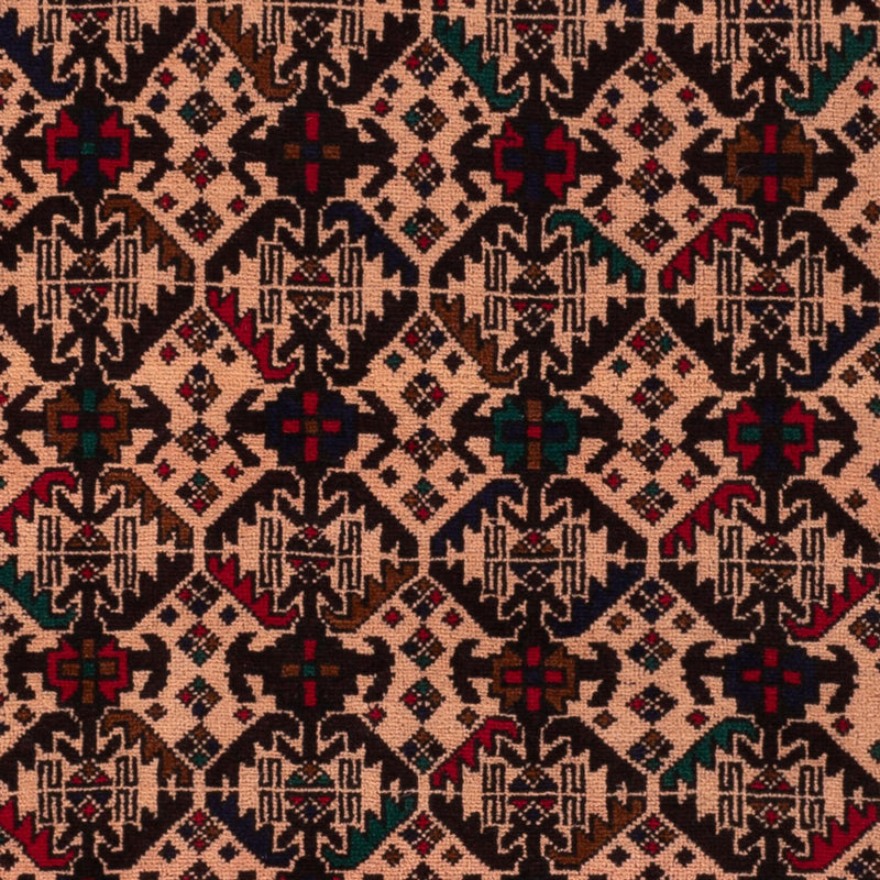 Løber Baluch-tæppe - 193 x 112 cm - lysrød