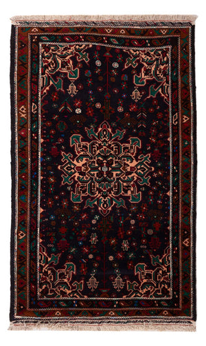 Belutsch Teppich - 180 x 105 cm - dunkelblau