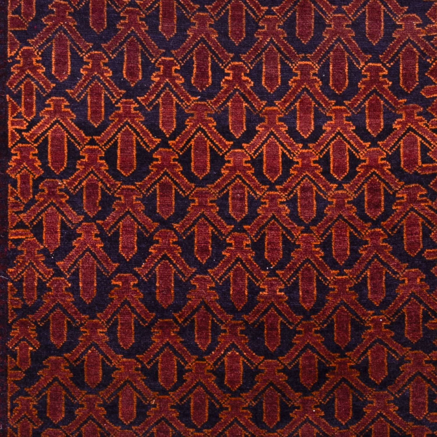 Løber Baluch-tæppe - 200 x 114 cm - mørkerød