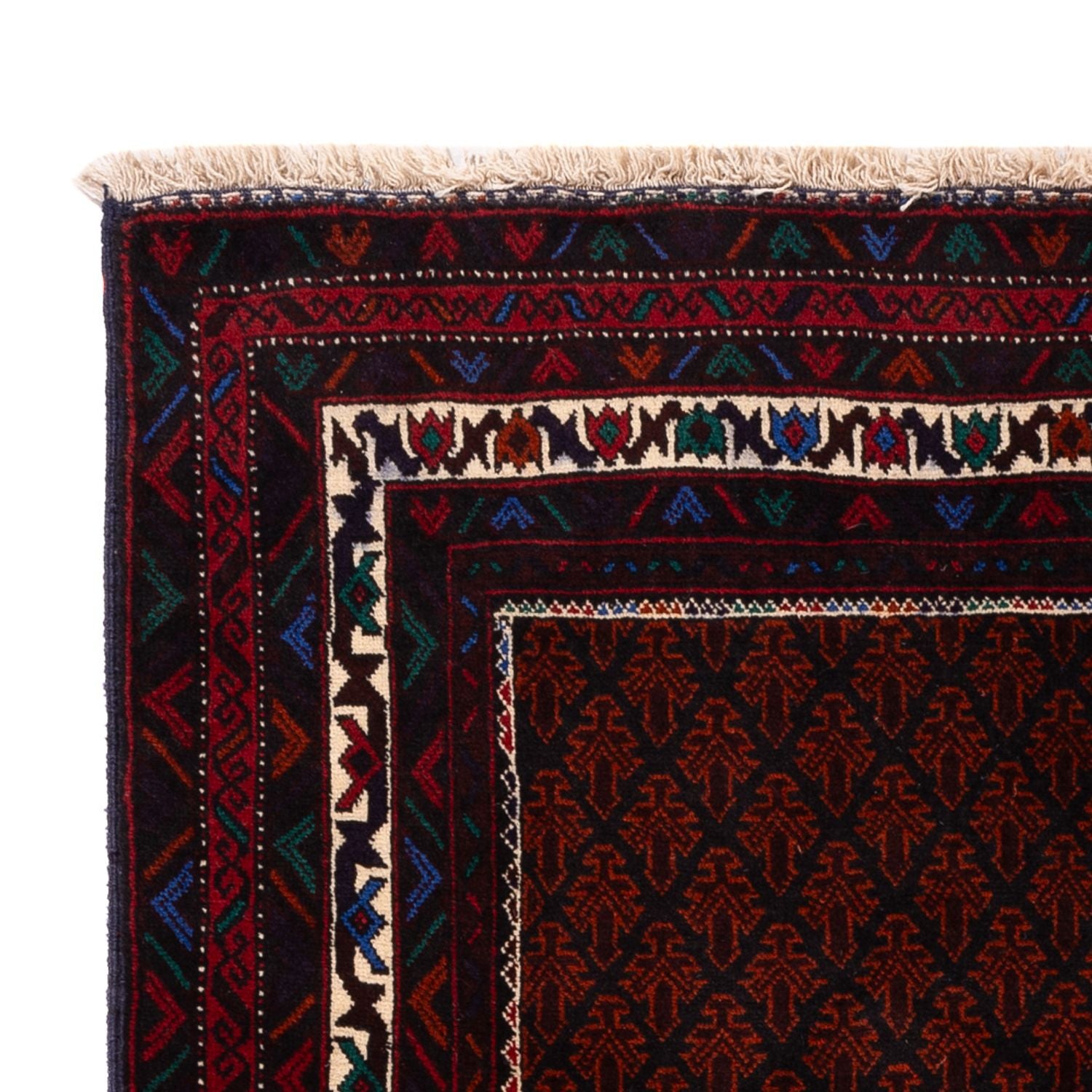 Belutsch Teppich - 188 x 123 cm - dunkelrot