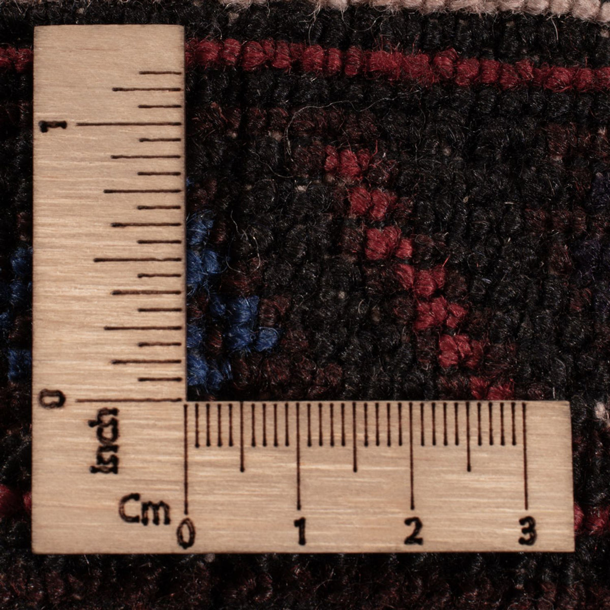 Baluch-tæppe - 188 x 123 cm - mørkerød