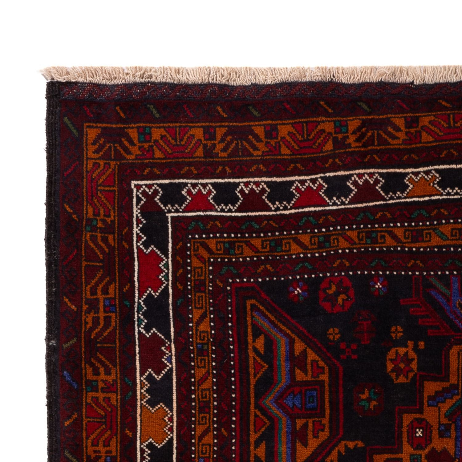 Belutsch Teppich - 183 x 123 cm - dunkelrot