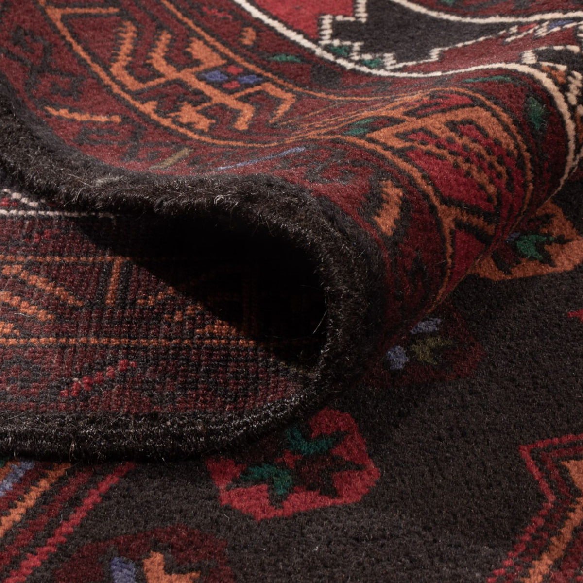 Baluch-tæppe - 183 x 123 cm - mørkerød