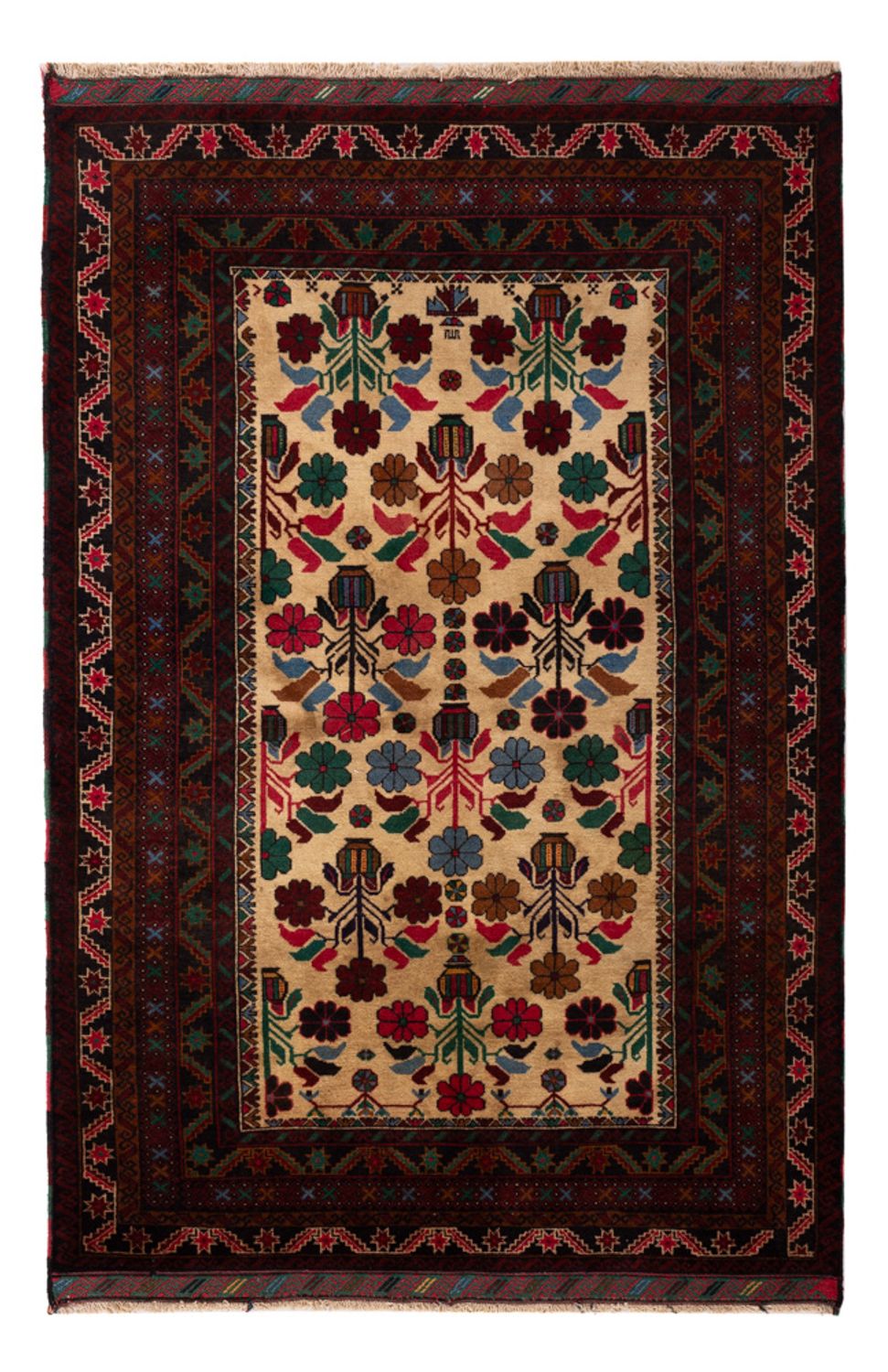 Belutsch Teppich - 177 x 117 cm - mehrfarbig