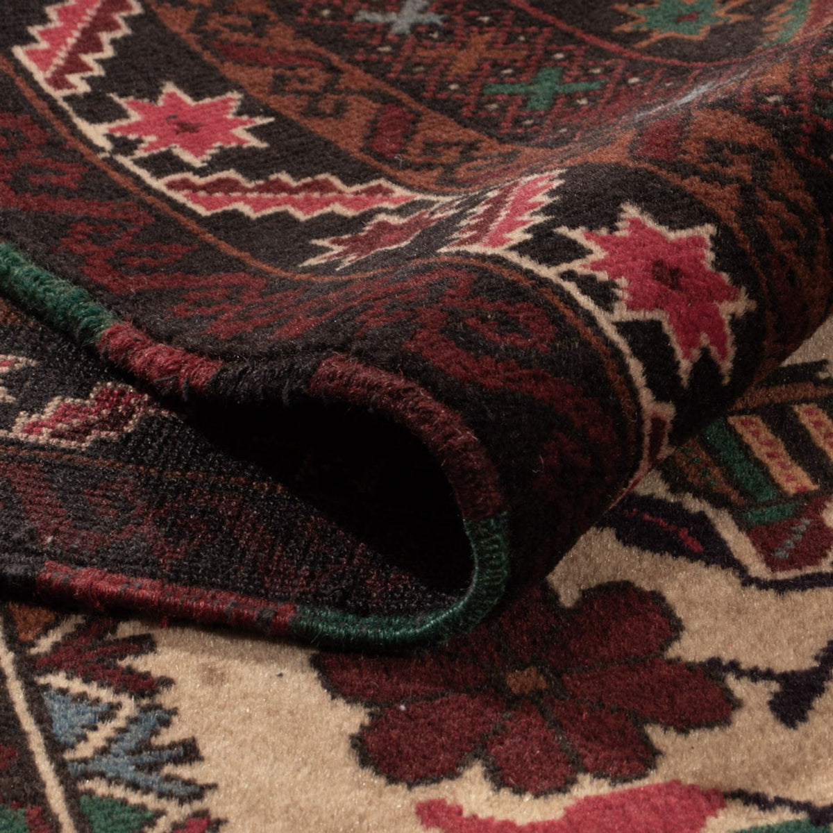 Baluch-tæppe - 177 x 117 cm - flerfarvet