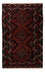 Belutsch Teppich - 183 x 114 cm - dunkelrot
