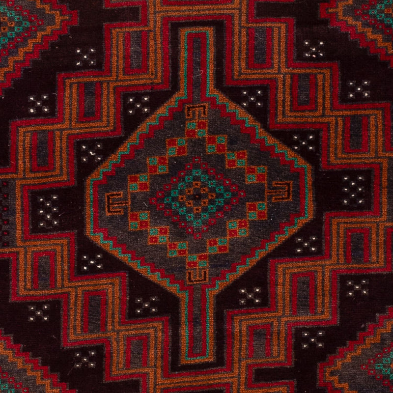 Belutsch Teppich - 183 x 114 cm - dunkelrot