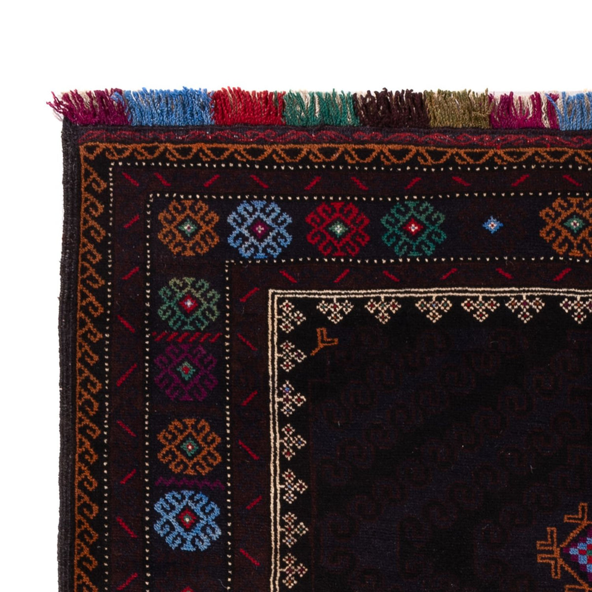 Baluch-tæppe - 195 x 116 cm - mørkeblå