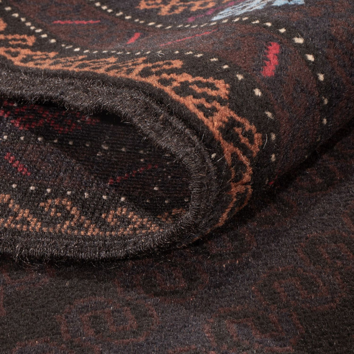 Baluch-tæppe - 195 x 116 cm - mørkeblå