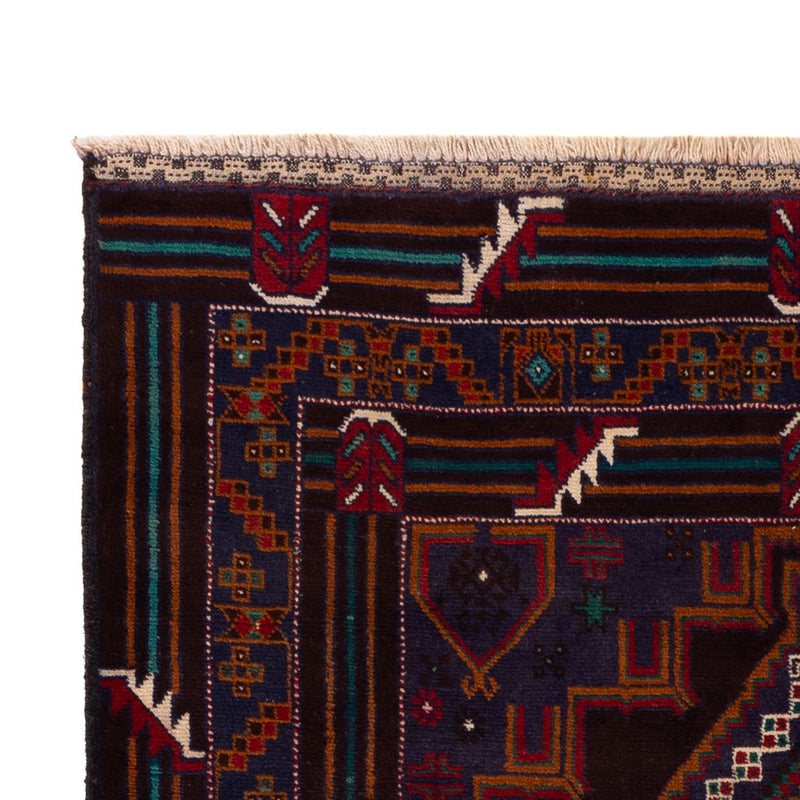 Belutsch Teppich - 208 x 119 cm - dunkelrot