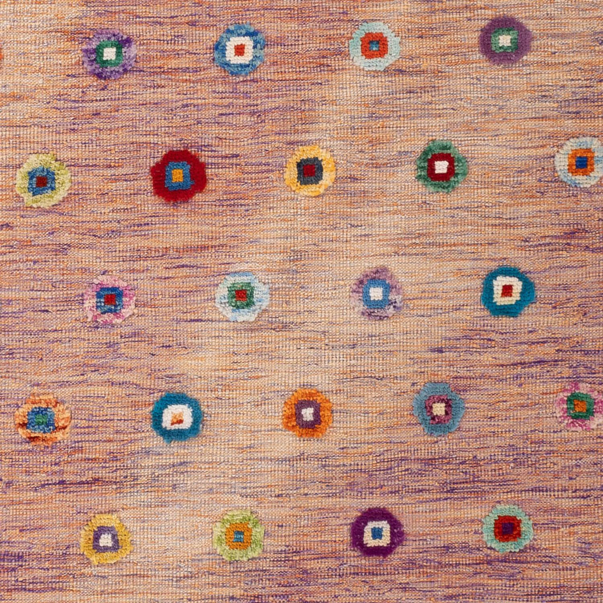 Kelim Carpet - Splash - 298 x 215 cm - pink