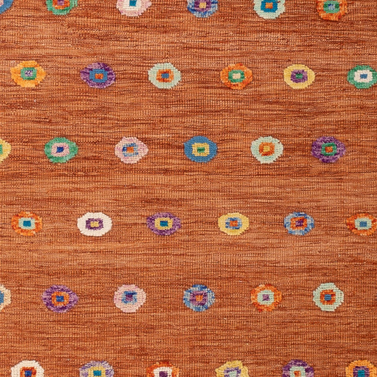 Kelim Carpet - Splash - 290 x 207 cm - orange