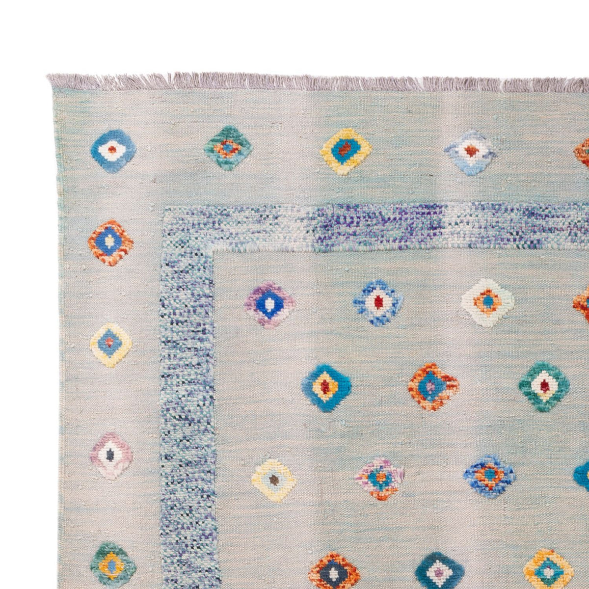 Kelim Carpet - Splash - 298 x 207 cm - flerfarvet