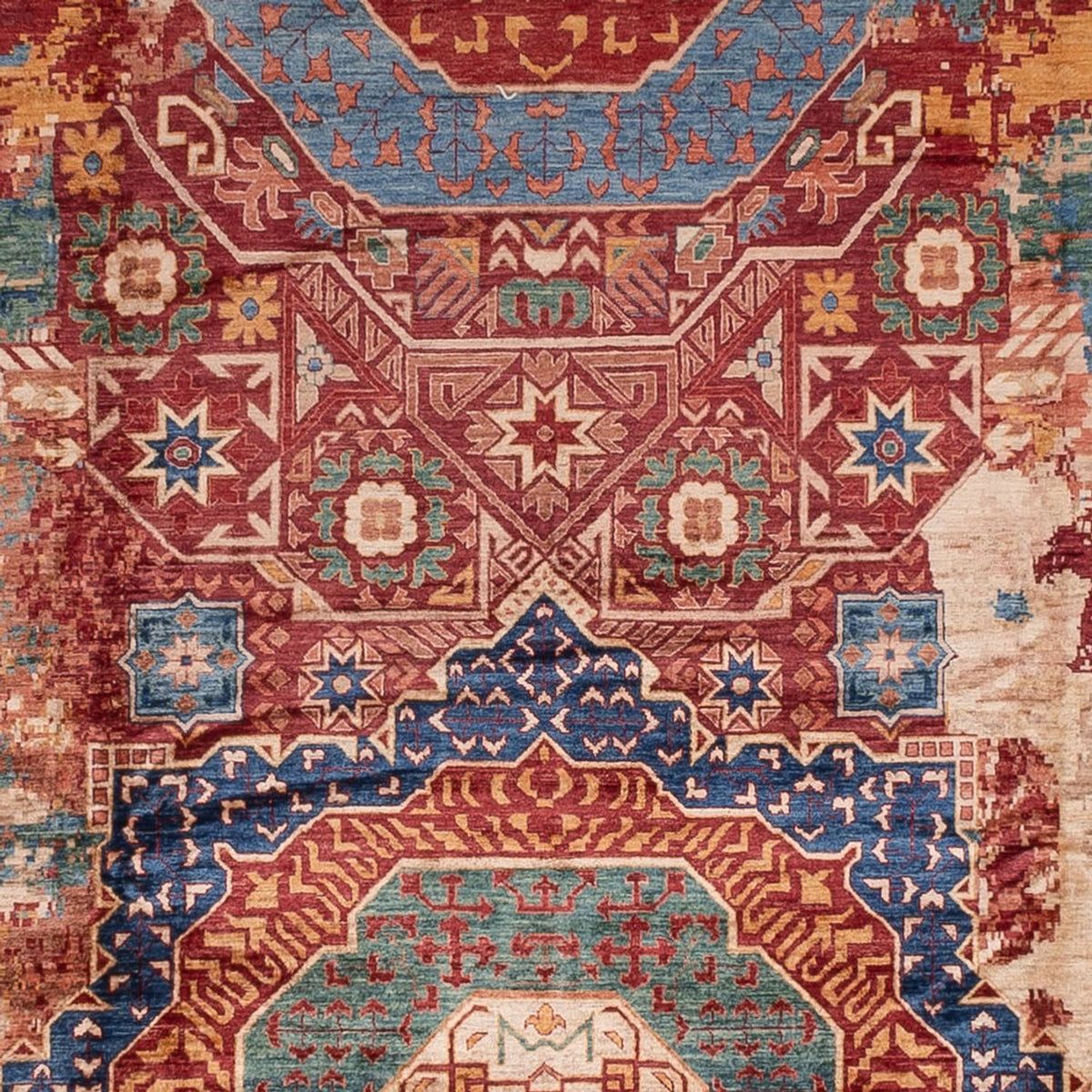 Designer tæppe - 548 x 357 cm - flerfarvet