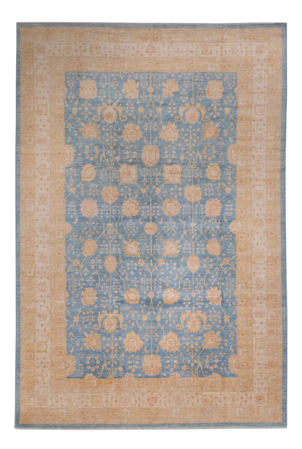 Ziegler Carpet - 441 x 306 cm - lyseblå