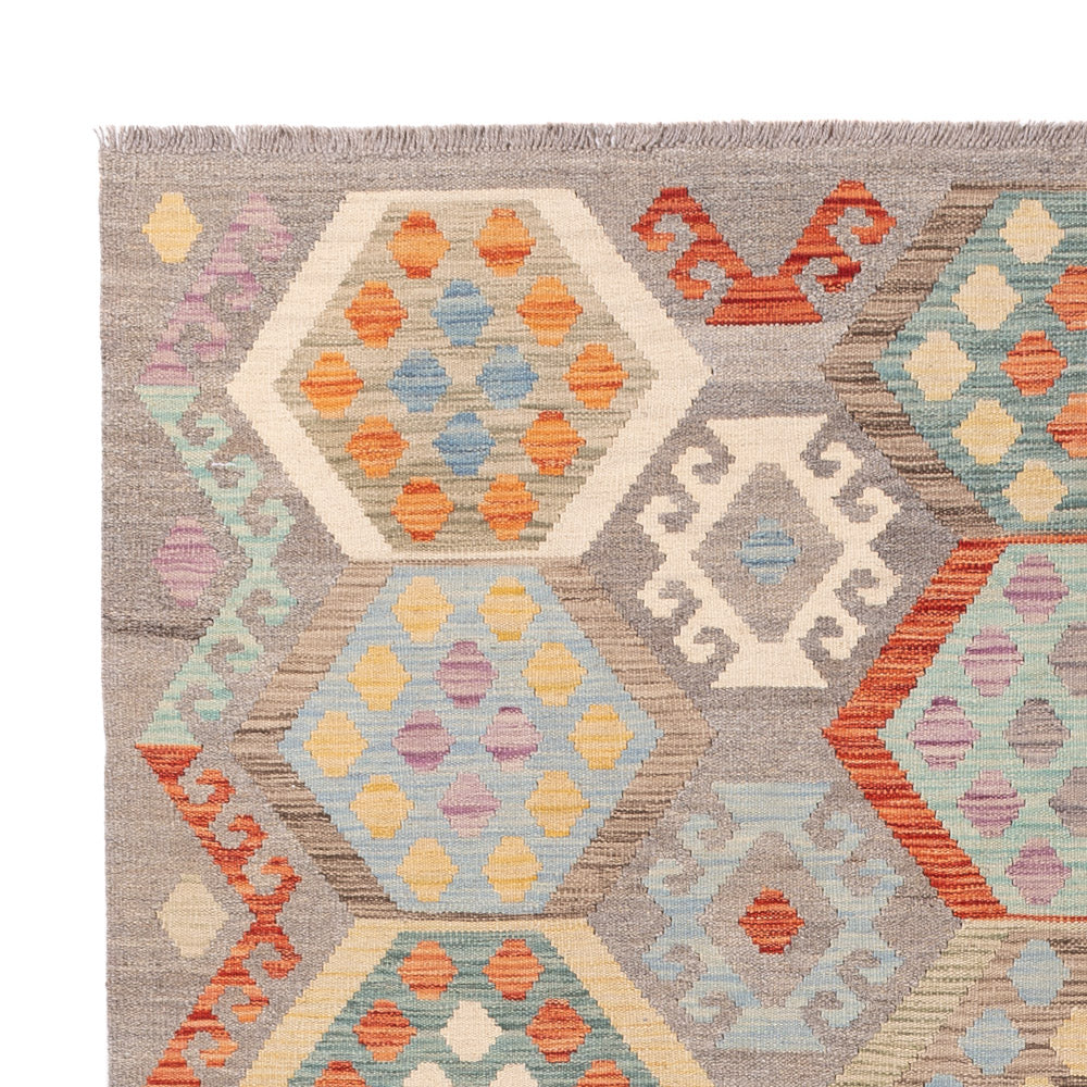 Kilim Maimana Tæppe 246x178cm - Uldtæppe