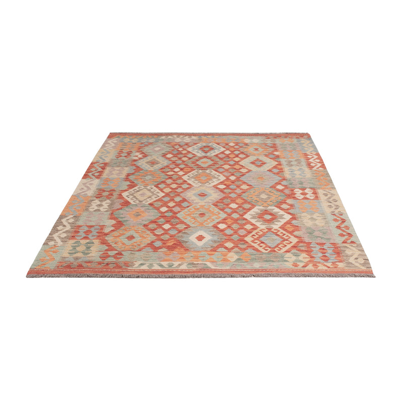 Kelim Teppich - Splash - 201 x 153 cm - bunt