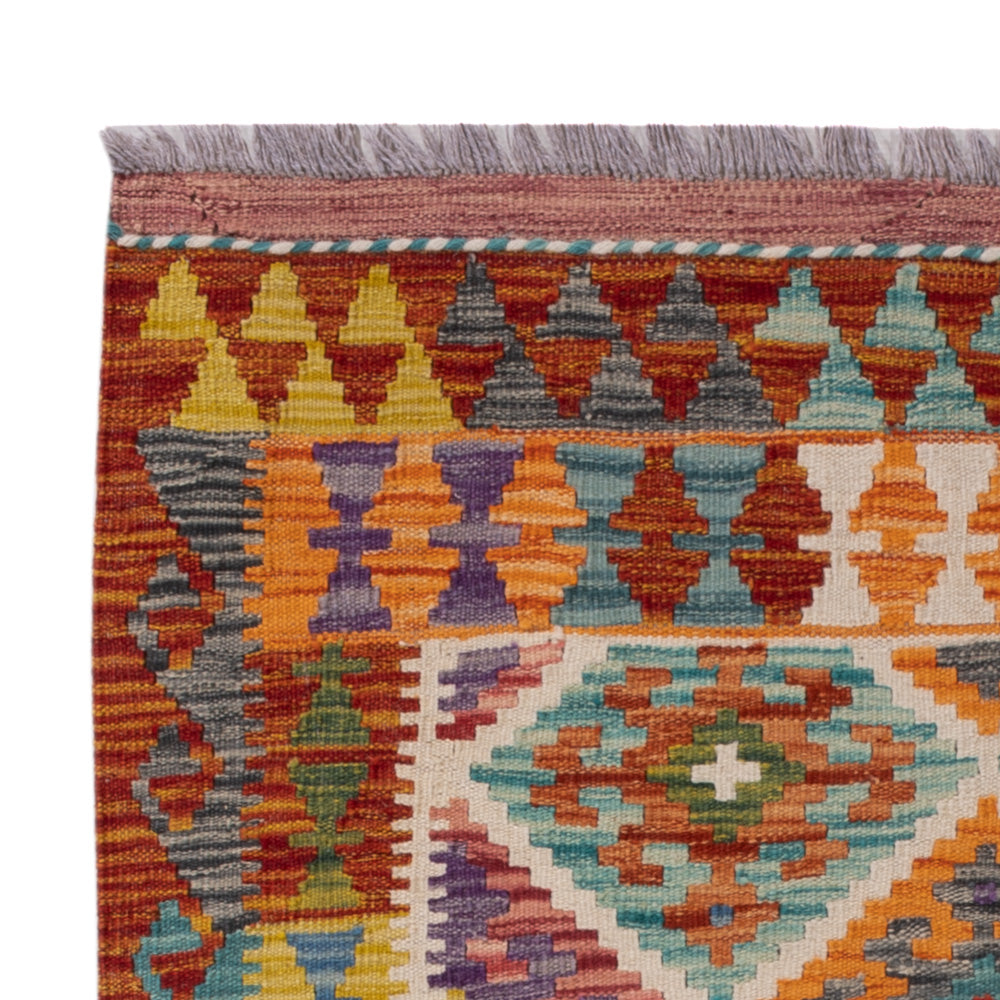 Kilim Maimana Tæppe 100x141cm - Uldtæppe