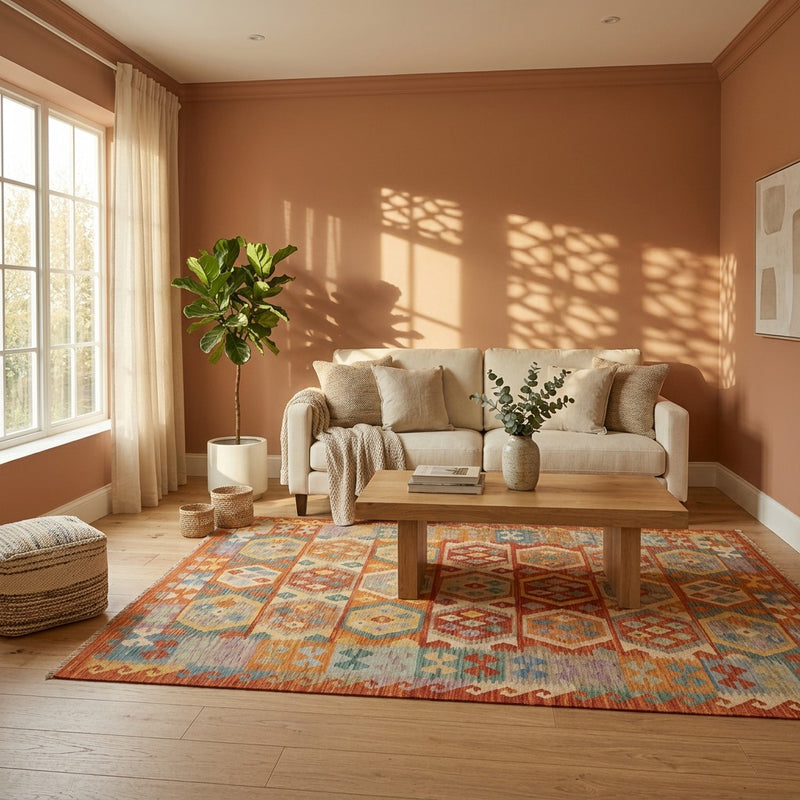 Kilim Maimana Tæppe 240x170cm - Uldtæppe