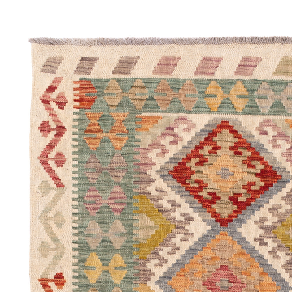 Kilim Maimana Tæppe 200x145cm - Uldtæppe