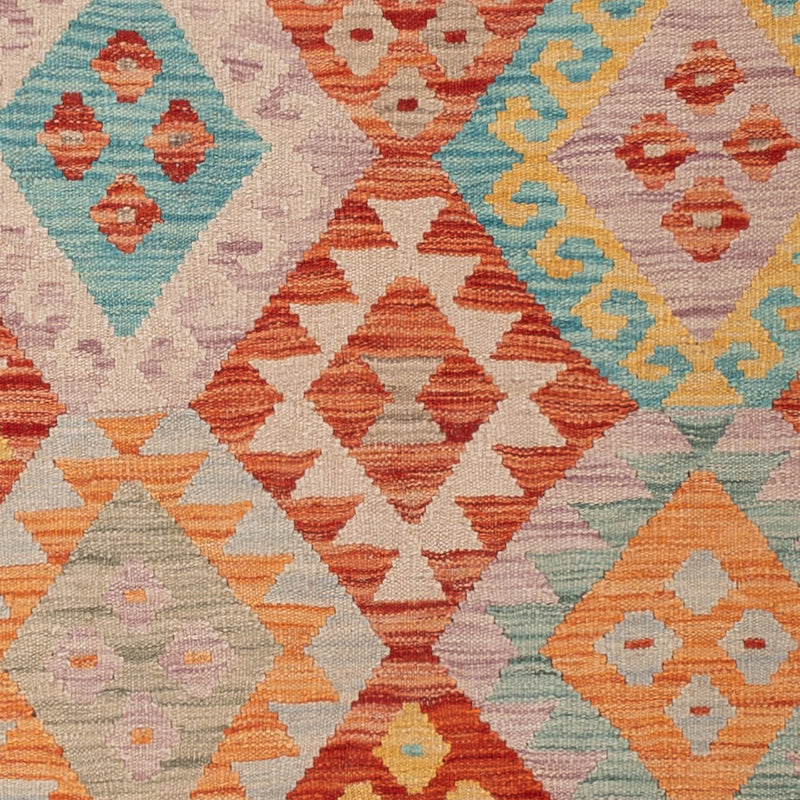 Kelim Teppich - Splash - 198 x 151 cm - bunt