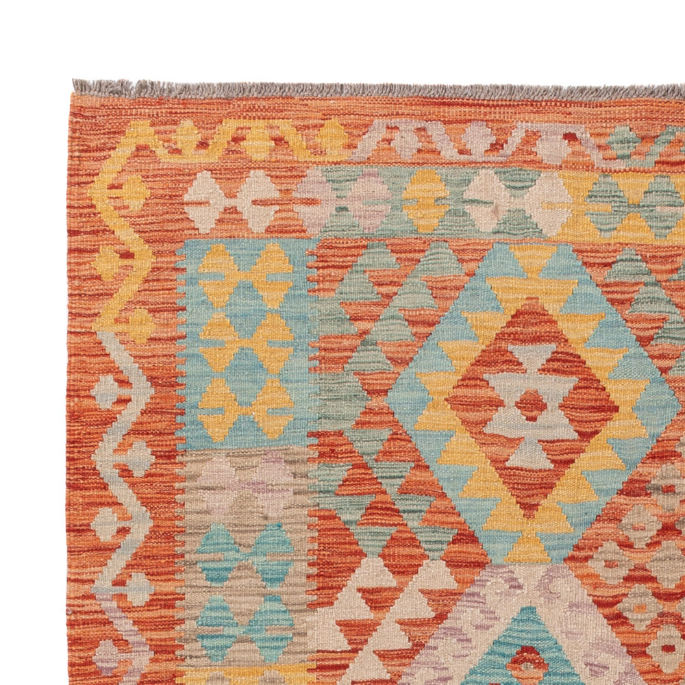 Kilim Maimana Tæppe 198x151cm - Uldtæppe