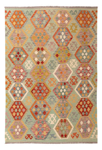 Kelim Teppich - Splash - 248 x 170 cm - bunt