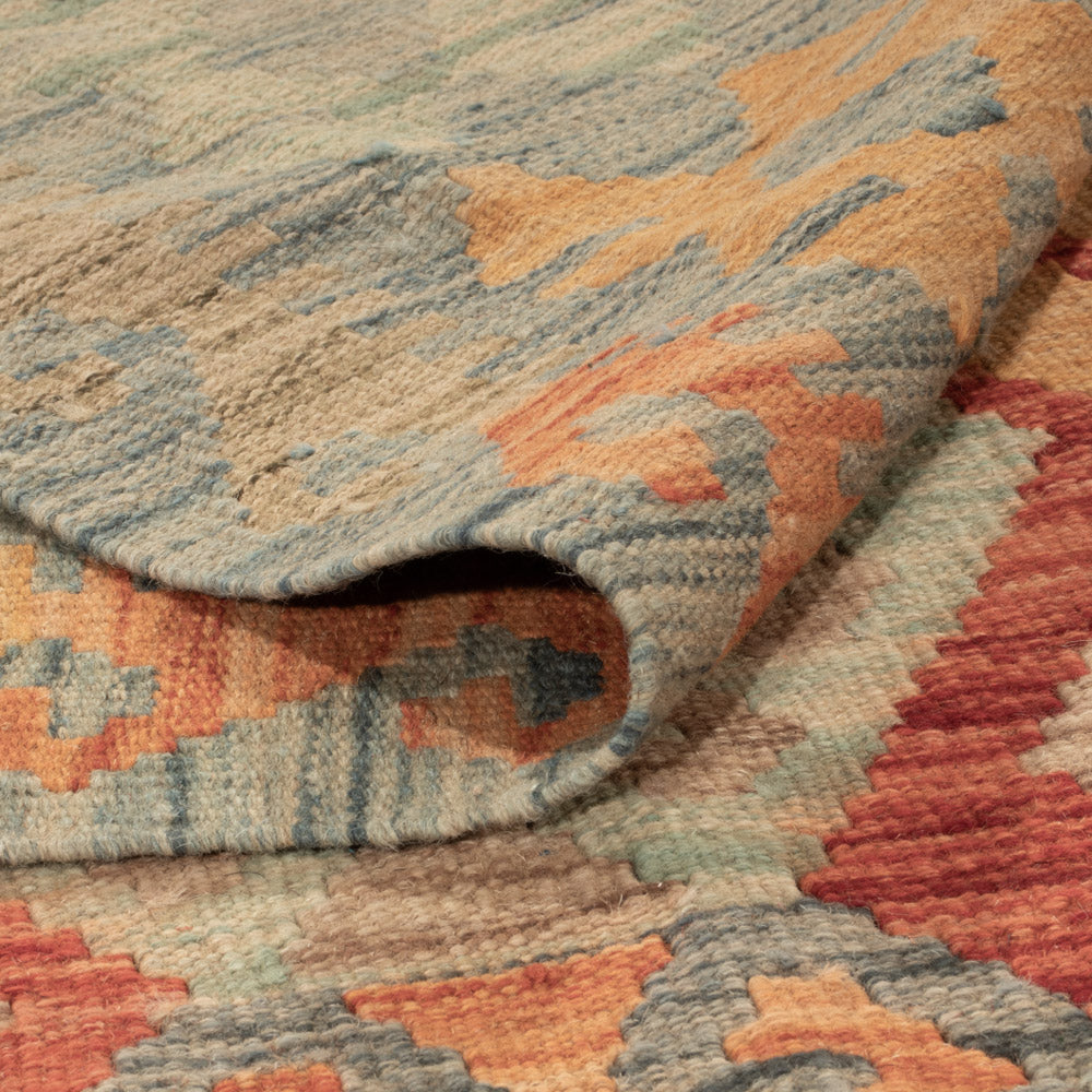 Kelim Teppich - Splash - 206 x 145 cm - bunt