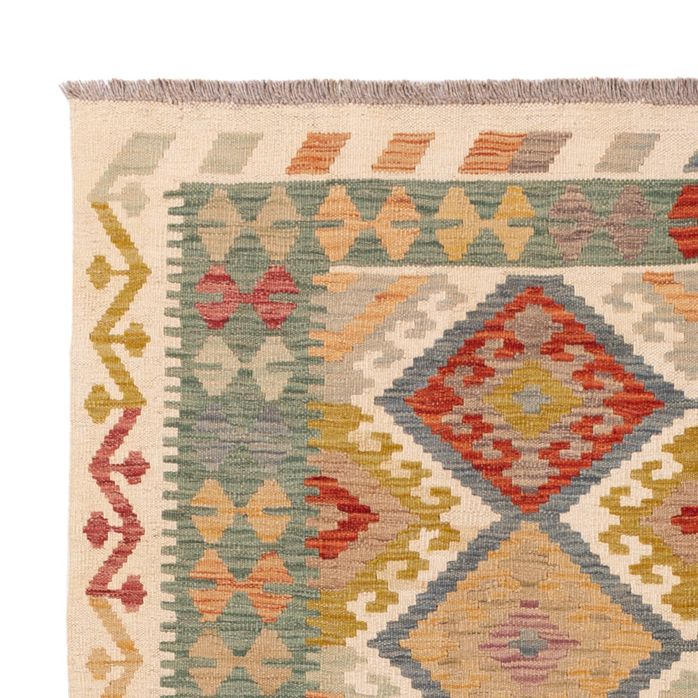 Kilim Maimana Tæppe 198x146cm - Uldtæppe