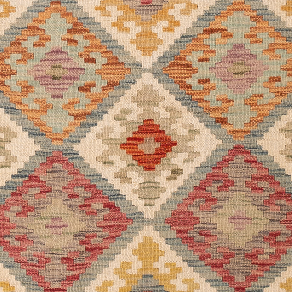 Kelim Teppich - Splash - 200 x 149 cm - bunt