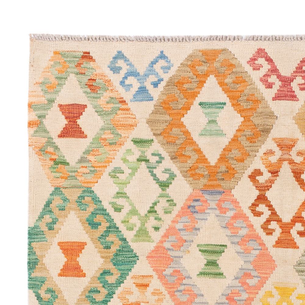 Kilim Maimana Tæppe 198x149cm - Uldtæppe