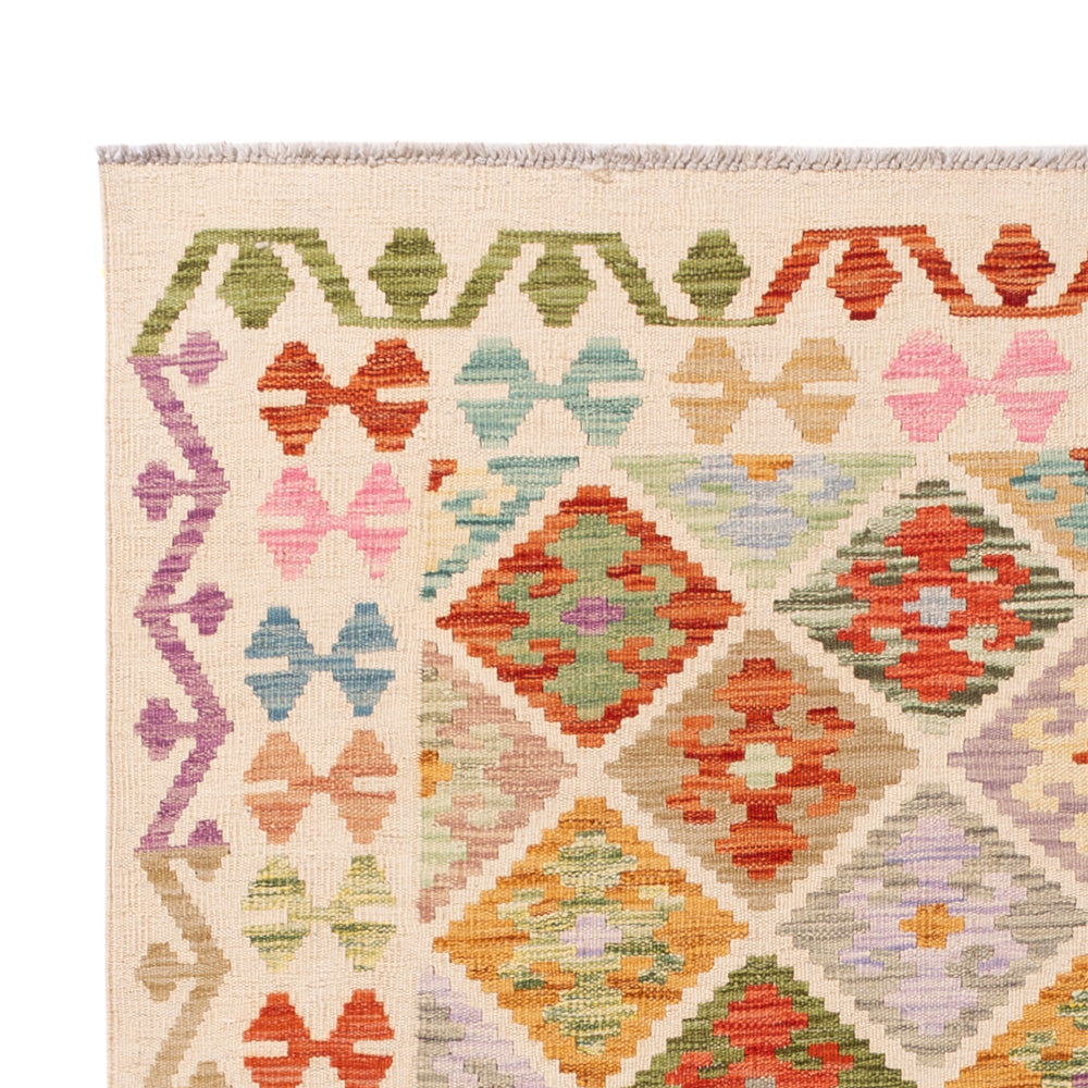 Kilim Maimana Tæppe 196x148cm - Uldtæppe