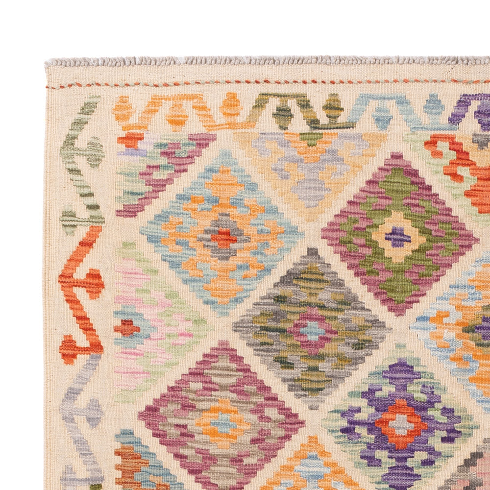 Kilim Maimana Tæppe 197x150cm - Uldtæppe